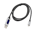 Pikkukuva 8 / 8: 3A nopea latauskaapeli LED-jännitevirranäyttö USB-kaapeli Android IOS TypeC:lle (pour IOS )
