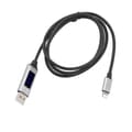 Pikkukuva 8 / 8: 3A pikalatauskaapeli LED-jännitevirranäytöllä USB-kaapeli Androidille, iOS:lle, TypeC:lle (iOS:lle)