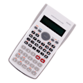 Miniatyrbillede 4 af 8: Videnskabelig lommeregner To linjers display Brøkberegning Automatisk nedlukning 12 bit funktion lommeregner til studerende Hvid