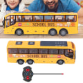 Miniatyrbillede 6 af 6: Fjernbetjening Bus Børn Simuleret LED-lys RC Skolebus Elektronisk Legetøj Fødselsdagsgave