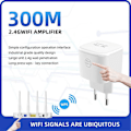 Miniatyrbild 3 av 5: Trådlös Wifi Repeater Router 300Mbps Wi-Fi Range Extender EU-KONTAKT