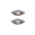 Miniatyrbillede 7 af 8: Tweeter Voice Coil 25 Core Tetoron Transparent Erstatning DIY Tweeter Dome Film til højttaler