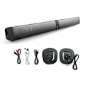 Miniatyrbillede 3 af 5: Soundbar PC Gamer Subwoofer Foldbar Bluetooth Højttaler