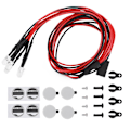 Pikkukuva 8 / 8: LED-kattokattotelineen valot pyöreä lampunvarjostin sopii Traxxas Trx4/SCX10 II 90046 90047 1/10 RC-autoon4LED