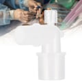 Miniatyrbillede 6 af 8: L-formet plastikslangetilslutningsadapter til ventilationsrør