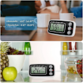 Miniatyrbild 3 av 5: Digital kylskåp frys termometer - 2-pack, stor LCD-skärm, min/max-funktion, 3 stödmetoder, C/F-konvertibel