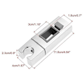 Miniatyrbillede 4 af 5: Brusehoved Slider Justerbar Stangholder Firkantet Slider Mobiltelefon Vægmonteret Badekar Stang Udskiftning Slider Clip