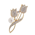 Miniatyrbilde 1 av 5: Tulipan Glass Brooch for Kvinner - Elegant Lapel Pin Gaveidé
