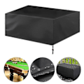 Pikkukuva 4 / 5: Biljardipöydän pölysuoja 7/8/9 jalkaa, kestävä vedenpitävä biljardi snooker-pöydän suojus pölyltä suojaava - Uusi SZJR 260x135x82cm musta