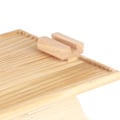Miniatyrbillede 8 af 8: Sofa Arm Clip Bord Foldbar Træ Armlæn Clip On Bakke Bord med Telefonholder til Sofa Lænestol Rektangulær