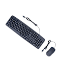 Miniatyrbillede 5 af 8: Kablet tastatur Mus Combo Ergonomisk design 113 taster Kablet tastatur 1000DPI Kablet mus til stationær bærbar computer