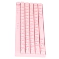 Miniatyrbilde 7 av 8: Mekanisk tastatur 64 tast RGB 3 mod ergonomisk layout knott design trådløst rosa tastatur for IOS brun bryter