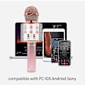 Miniatyrbillede 4 af 5: WS858 Bærbar Bluetooth Karaoke Mikrofon Trådløs Professionel Højttaler Hjemme KTV Håndholdt Mikrofon (Rose Gold)
