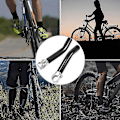 Miniatyrbillede 4 af 5: Ergonomisk Design Cykelgreb i Aluminiumlegering til Udskiftning Sorte Greb Mountainbike Sikkerhed Skridsikre Greb til de Fleste Cykler 1 Par