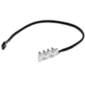 Miniatyrbillede 1 af 5: 4-vejs PWM Splitter Hub 4pin/3pin CPU Computer Fan Sort Sleeved 12V