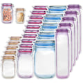 Miniatyrbild 1 av 5: 40-pack Mason Jar Ziplock-påsar för matförvaring