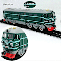 Miniatyrbilde 1 av 3: Simulasjon 1:87 Legeringslokomotiv Modell Leketøy for Barn Gave (C)