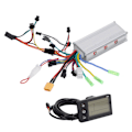 Miniatyrbillede 7 af 8: Motor Brushless Controller med S866 LCD Display Panel Kit til Elcykel Scooter 36V 48V 500W 28A