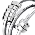 Pikkukuva 8 / 8: 2 kpl etusormusyhdistelmä Unisex Open Multi Circle Rotating Bead -seoskorut Sormen lisävarusteet