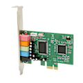 Pikkukuva 7 / 8: PCIe-äänikortti EAX-audiotekniikalla, tukee DirectSound 3D:tä, EAX:ää ja A3D:tä, 5.1-kanavainen äänikortti PC-tietokoneelle