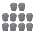 Miniatyrbillede 1 af 8: 10 stk Walking Stick Tip Skridsikker Grå Stærkt Grip Tykke Rund Walking Cane Tip til ældre 0,9 tommer