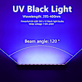 Miniatyrbillede 2 af 5: Bærbar scenelys: 36W LED UV-lysrør med fjernbetjening, DMX512 sortlys til fest, pub, bar EU-stik
