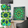 Miniatyrbillede 4 af 6: Mandala Flower 5D Diamond Paining Kit - DIY-indretning til stue og soveværelse
