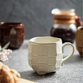 Miniatyrbillede 4 af 5: Gul 420 ml Retro Grov Keramik Kaffekop Japanske Keramikkrus