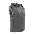 Miniatyrbilde 4 av 8: Oppvarmet vest med hette - Rask oppvarming - Jakke med 7 områder med karbonfiber - Konstant temperatur - USB-port for utendørs ski - XL - Grå