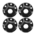 Pikkukuva 2 / 8: 4 kpl RC Car Wheel Hex Hubs Wheel Adapter Black Sopivuus SCX10 1/10 RC Crawler 1,9 tuuman 2,2 tuuman pyörälle 20 mm