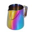 Miniatyrbilde 3 av 8: 380 ml rustfritt stål melkeskummende kopp blank fargerik spiss munn kaffe melkeskummende kopp for hjem kaffebar
