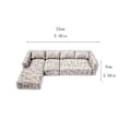 Miniatyrbillede 2 af 5: 1/12 Dukkehus Sofa Scene DIY Tilbehørsdekoration til 6\" Actionfigur