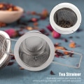 Miniatyrbillede 3 af 7: Rustfrit stål mesh te infuser metal kop si Foldeligt filter med låg