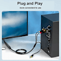 Miniatyrbilde 2 av 5: Digital til Analog Lydkonverteringskabel, Digital SPDIF/Optisk & Koaksial til Analog L/R RCA Lyd C