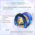 Miniatyrbild 3 av 8: LED DIY Mini Ocean Tunnel Dockhus Kit Miniatyr med Möbler Trä Dockhus Present till Barn Vänner