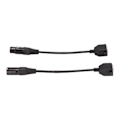 Pikkukuva 2 / 8: 2 kpl XLR3–RJ45-kaapeli 3-pin Plug and Play -naaras XLR-verkkojohto LED-nauhatallennusstudioon