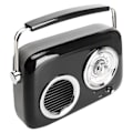 Pikkukuva 4 / 8: Retro Radio Bluetooth Kaiutin Kannettava Kädessä pidettävä HiFi Stereo Ääni Söpö vanhanaikainen radiokaiutin juhliin ulkona musta