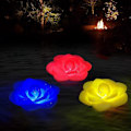 Miniatyrbillede 1 af 5: LED Spa Lys, IP68 Vandtæt Flydende Pool Lys, Badekar Lys, Blomster Belysning Natlys, Stemningslys til Kvinder Gave, Whirlpool, Fest, Bryllup - 3 stk