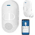 Miniatyrbillede 1 af 4: Wifi Bevægelsessensor Alarm med 100db Sirene App Kontrol Lyd og Lysalarm USB Genopladelig Trådløs Bevægelsesdetektor 2 stk