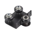 Miniatyrbild 5 av 8: Back Support Plate Black Metal 3D Printer Extruder Back Support Plate Med Remskiva för Ender3 V2