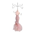 Miniatyrbillede 2 af 8: Mannequin Stand Hanging Tower Display Resin Ring Stand Model Kjole til piger Kvinder Pink