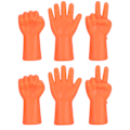 Miniatyrbillede 1 af 8: 6 stk. nålebeskyttelse skridsikker sweaterpind beskytter strikning forhindrer tab af nåle tilbehør (orange)