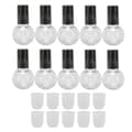10 st 5 ml tomma läppglansrör behållare söt kul typ plast påfyllningsbar DIY läppglansflaska