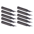 Miniatyrbillede 8 af 8: 10 stk. loddekolbespidser Sort indre varme til 936/937/938 serie dele 900MT1.5K