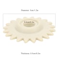 Miniatyrbillede 8 af 8: 2stk Strikkemaskine Gearhjul Reservedele til Brother KH868 H821 KH831 KH851 KH910 KH970