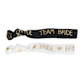 Miniatyrbillede 3 af 8: 22 stk. Bride Tribe hårbånd - Justerbar stramhed - Bærbar - Brudepiger hårbånd - Polyester til bryllupsdekoration - Sort/hvid HM2242301