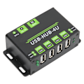 Miniatyrbild 7 av 8: Industriell expansionshubbadapter 4-portars USB2.0 Multipel skyddskretsar Multigränssnittshubb 100V‑240VUS-kontakt