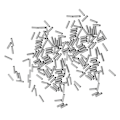 Pikkukuva 1 / 5: 200 kpl puristuslenkkiholkkeja, eri kokoja 1,0 mm - 2,0 mm 2,0 x 8 mm