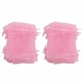 Miniatyrbillede 3 af 8: 100 stk. Organzaposer 10x15cm Transparente gaveposer med snøre Netbærbar smykkeposer Snøre til bryllup Pink