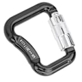 Miniatyrbilde 6 av 8: Klatrekarabiner Heavy Duty God Fleksibilitet Holdbar Lett Karabinkrok Klatring for ParagliderSvart